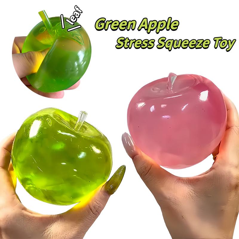 Mela Verde Morbida Pallina Antistress Morbida da Spremere Giocattolo Fidget per ADHD Autismo Traslucida Lenta Risalita Giocattolo da Spremere per Adulti