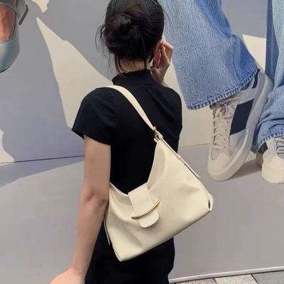 Sac pour femme de grande capacité style rétro, sac seau, sac à bandoulière simple tendance et élégant