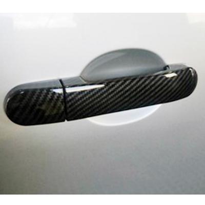 For Nissan March Micra K12 Grand Livina L10 Note Tiida C11 Latio Cube Carbon Fiber Printed Exterior Side Door Handle Cover
