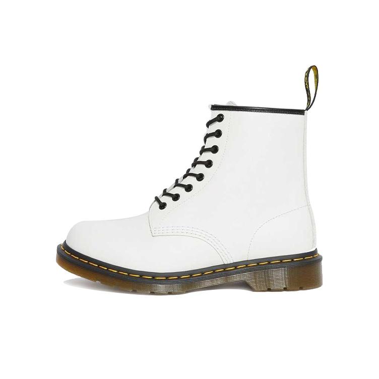 Dr. Martens 1460 Glad Leer Veterschoen Wit Unisex Laarzen 11822100 36 White