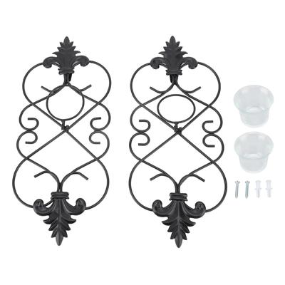 2PCS Wall Hanging Candle Holder Iron Hanging Wall Candle Holders for Home Decoration Weddings