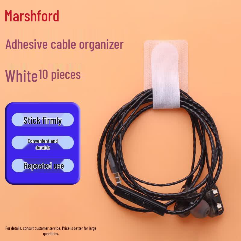 Ma Shi Fu Self-Adhesive Cable Organizer Velcro Straps