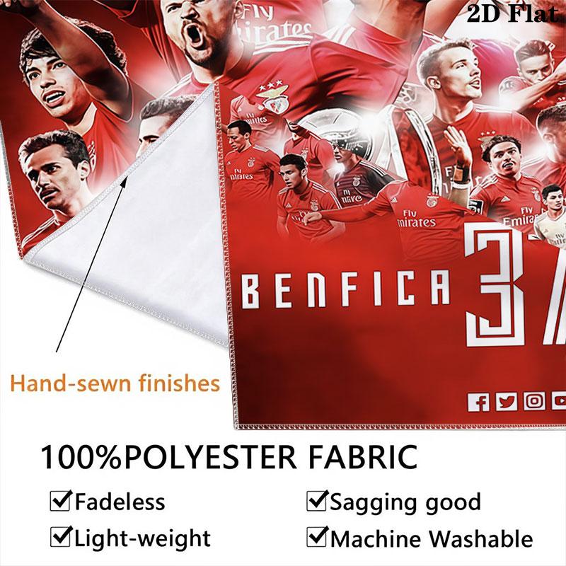 S.L. Benfica Wall Hanging Printed Fabric Blanket Decorative Tapestries for Bedroom Living Room Home Decor