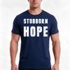 Stubborn Hope White Ink Tshirt Summer Casual Cotton Tee Oversized Streetwear Tops Vintage Graphic Print Unisex Unisex Unisex