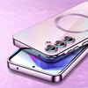 Case for Samsung Galaxy A35 5G, Electro MagSafe, Pink + Glass Screen Protector