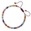 Women Bracelet Colorful Beads Decor Adjustable Length Braided Bracelet Wristwear Jewelry Gift Versatile Accessory
