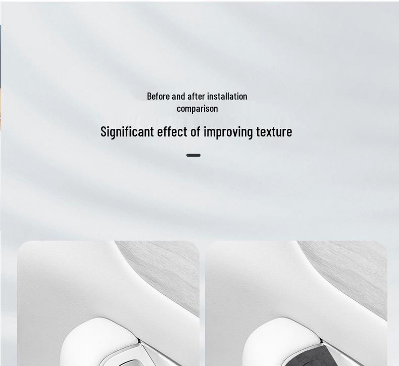 Zhijie R7 Alcantara Car Door Button Ultra-Thin Interior Protective Sticker