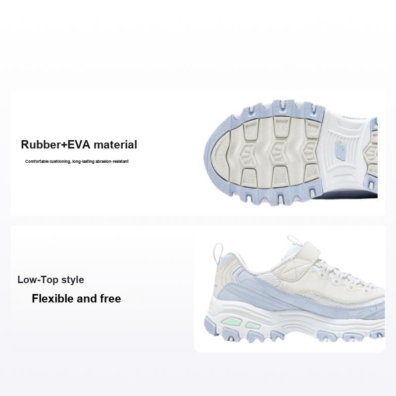 Skechers Kids Comfortable Low-Top Casual Shoes Kids sneakers White Long-Spring-Flower 319062L-WPW 32
