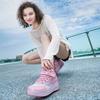 27-40 Kid's Lighting Sneakers Rubbing Shoes Children's Shoes Solid Milky Patch Can Charging Lantern Shoes