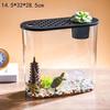 Transparent Micro Landscape Ecological Fish Turtle Tank Hydroponics Aquaponic Planter Breeding Box Aquariums Table Decoration