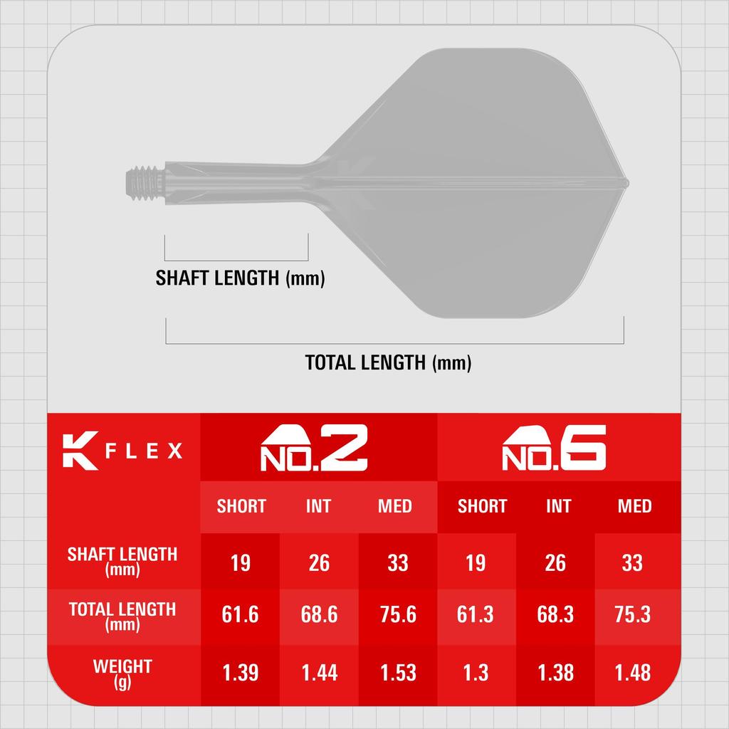 TARGET K-FLEX STANDARD/NO2 darts 26mm blue