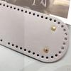 PU Leather Knitting Crochet Bag Nail Bottom Shaper Pads Weaving Bags Insert Cushion Base with 52