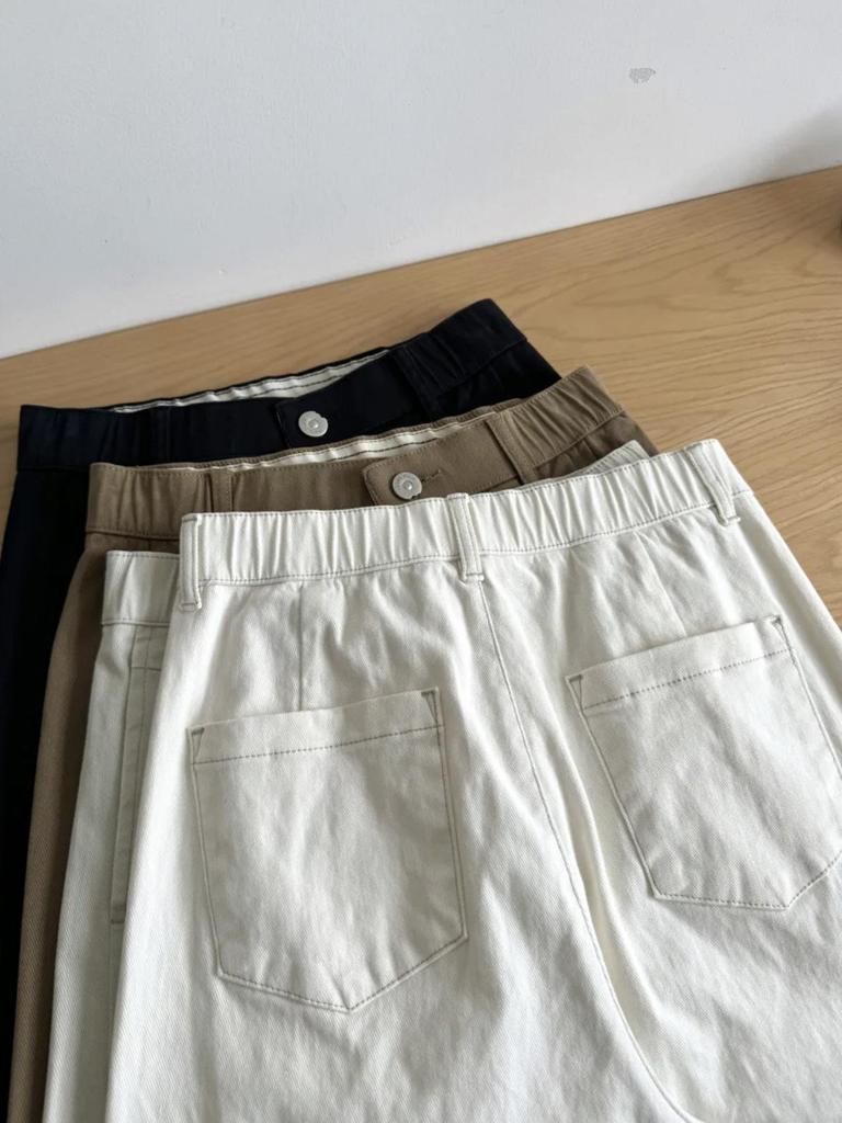Flattering Slim-Fit High Waist Jeans for Women - Spring/Autumn 2026, Korean Style, Versatile Loose Banana Pants