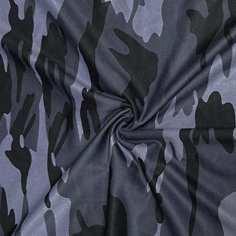 Rochie scurtă de damă, cu mâneci scurte, cu decolteu în V, imprimeu camuflaj, subțire