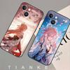 Yae Miko Animation Spiel G-Genshin I-Impact Handyhülle Für IPhone 17 Air 16 15 14 13 Pro Max 11 12 Schwarze Silikonhülle