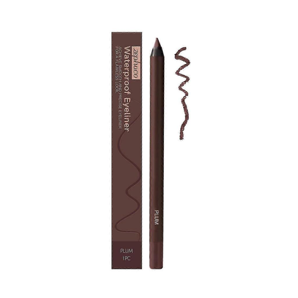 Long-Lasting Plum Eyeliner - Smudge-Proof, Water-Resistant, Easy To Apply
