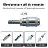 1 Pcs Nibp Cuff Air Hose Connector Compatible Protocol Blood Pressure Cuff Blood Pressure Cuff Arm Strap Airway Connector