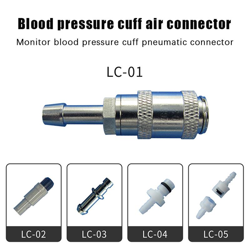1 Pcs Nibp Cuff Air Hose Connector Compatible Protocol Blood Pressure Cuff Blood Pressure Cuff Arm Strap Airway Connector