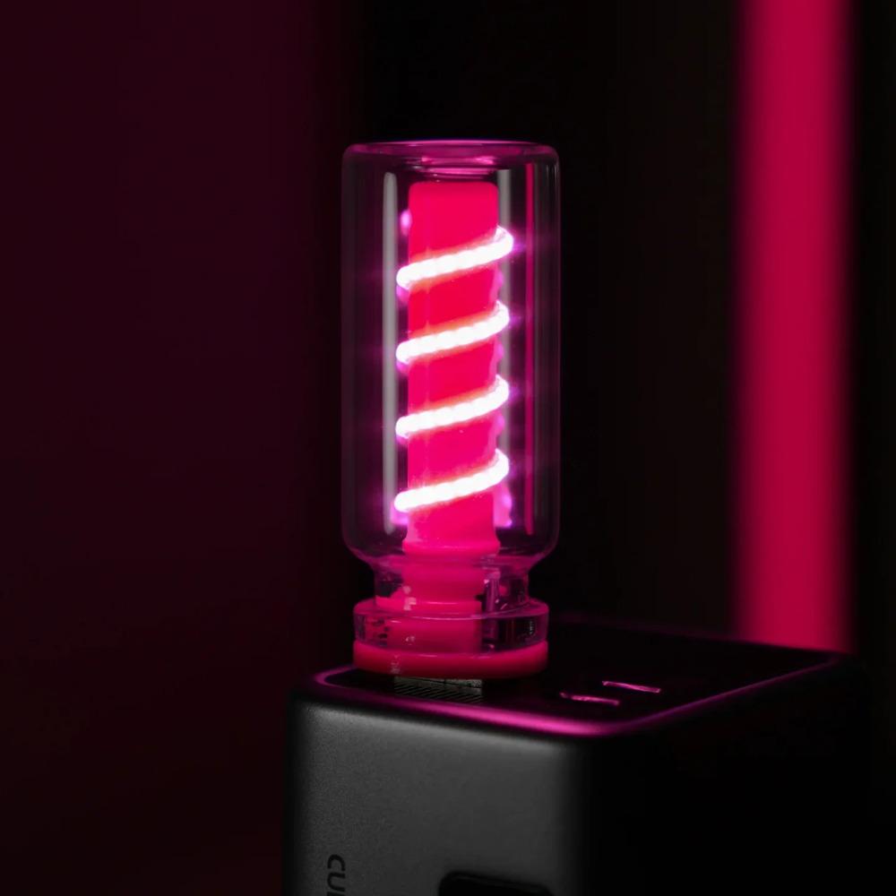 5V USB Flammen-Nachtlicht Mattes Klares Glas Dimmbar Touch-Steuerung für Auto Zuhause Zimmer Laptop PC Festival Dekoration