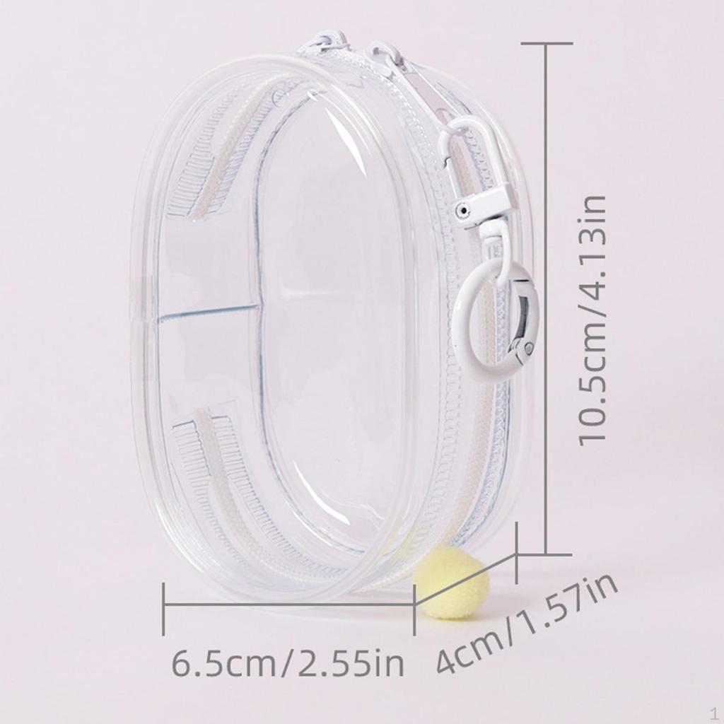 Clear Doll Storage Bag Organizer, Mini Figure Case, Tiny Pouch, Outdoor