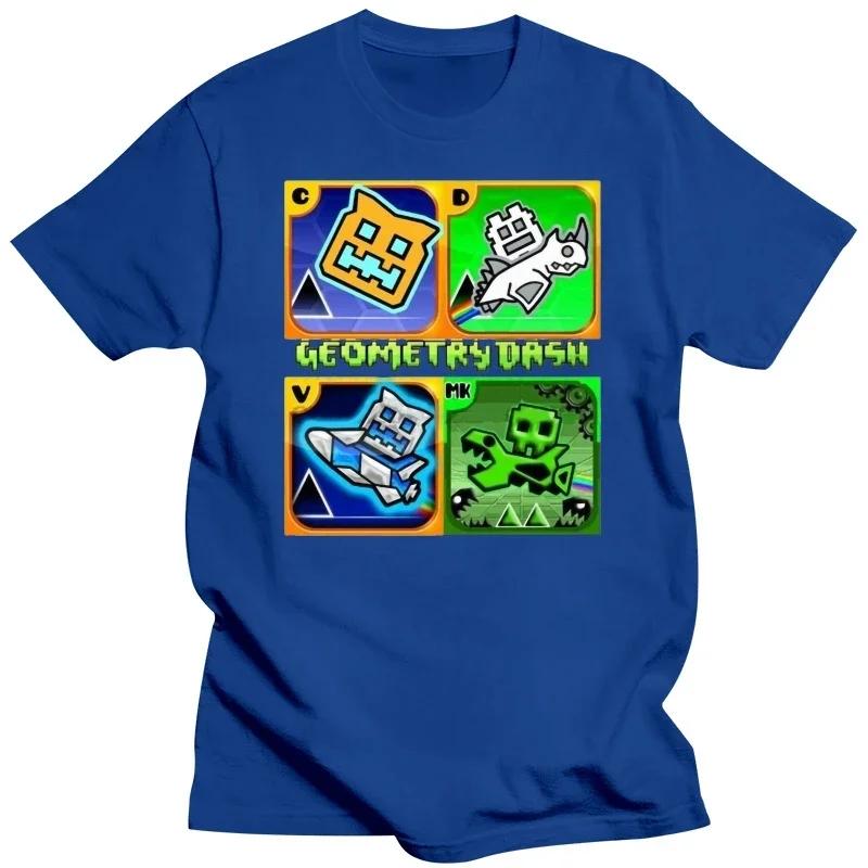 Girls Boys Tee - Personalised Free Age 5-15 Harajuku Funny Tee Shirt Geometry Dash Gaming Fan clothing graphic t shirts tops