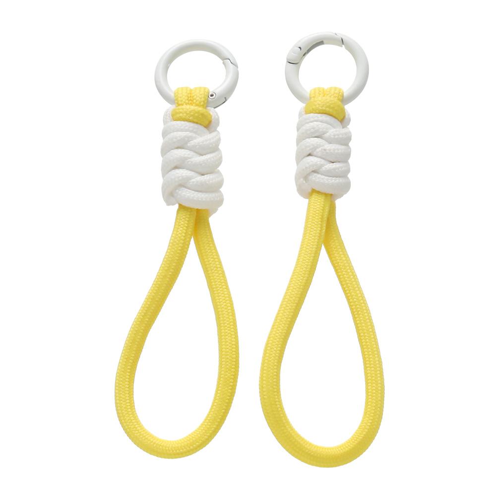 1pc Colorful Braided Lanyard Keychain for Phone Case Women Anti Lost Knot Rope Strap Car Key Chains Diy Accessories Keyring