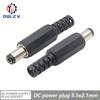 5.5*2.5mm DC Power Supply Male Plug Connector 5.5x2.1mm Female Metal Panel Mount Socket Jack DC Connectors Terminal Adapter
