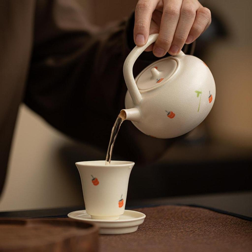 Keramik Teekanne Tee Maker Blühenden und Lose Blatt Wasserkocher Porzellan Topf Kung Fu Set