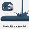 Coque pour iPhone 17e, Protection Silicone Liquide Ultra Slim Souple Bleu Marine - 2 Verres Trempés