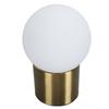 Table Lamp Ball Lampshade Modern Glass Nightstand Light Shade with Metal Base for G9 Bulb for