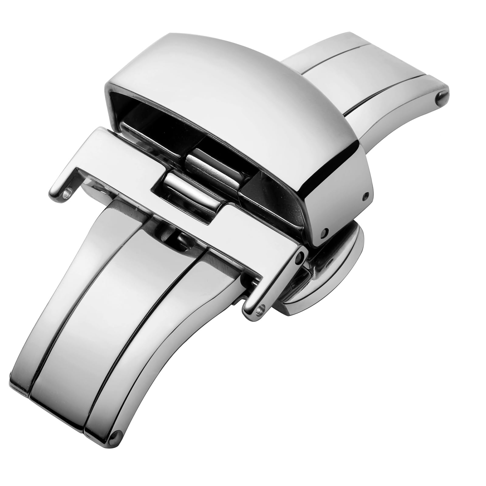 

Пряжка-автомат BINLUN из нержавеющей стали D-образной формы, застежка для кожаного ремешка для часов 12 mm