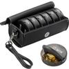 PU Leather 7-Day Pill Organizer Drug Container Week Mark 14-Grid Vitamin Storage Portable AM/PM Compartments Daily Pill Box