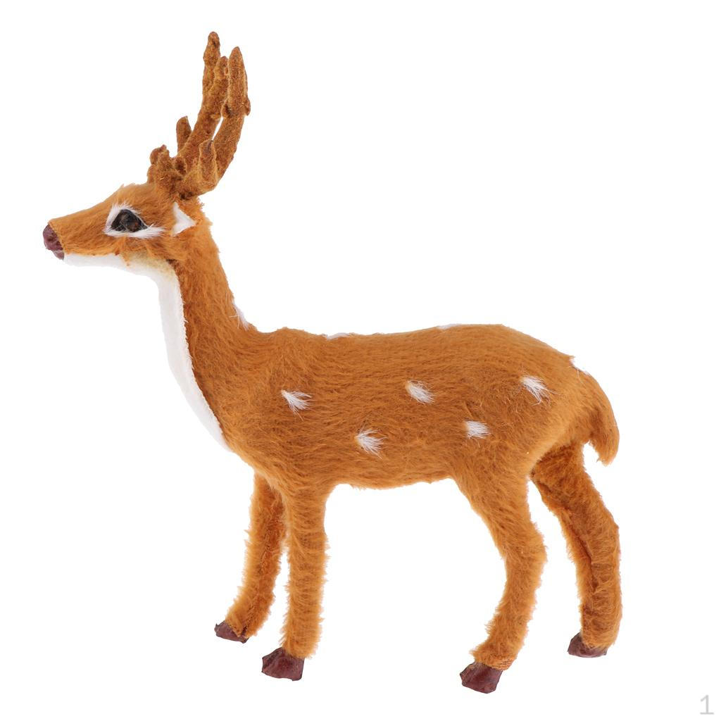 

Elk Reindeer Toy Figurine Creative Christmas/New Year Decor Gifts 16cm