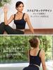 CRZ YOGA Square Neck Cropped Tank Top with Asian Size S Women's Quick-Drying, Stretchy, Cups, Butterluxe, Fit, Black,