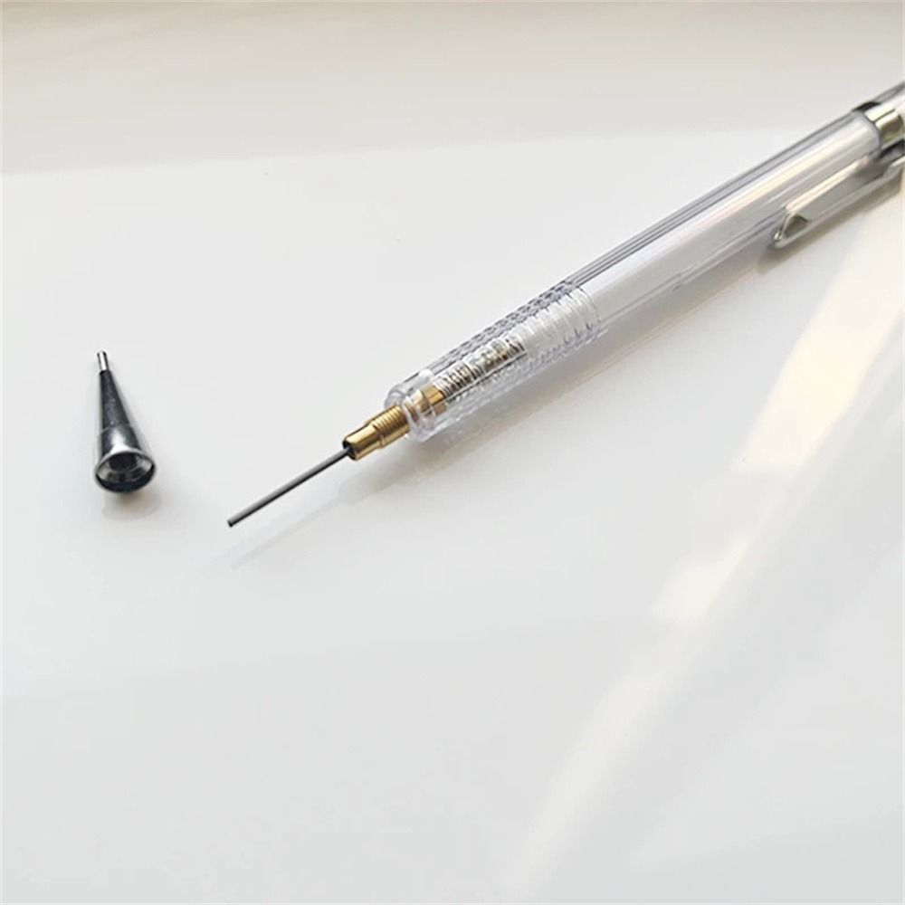 0.3 0.5 0.7 0.9mm Transparent Movable Pencil Automatic Pencil Mechanical Pencil Propelling Pencil