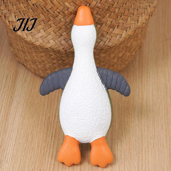 Squeaky Dog Toys for Small Medium Dogs Latex Duck Toy, Chew Wild Shape, Active Play Puppy Teething Toy Aggressive Chewers, And Realistic Shape