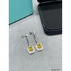 Yellow Diamond Earrings, Colored Gem S, Non Allergic Electroplating, Thick Gold Birthday Gift, Daily Dressing
