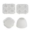 Flower Silicone Mold Set For Candle Making Flower Pot Resin Casting Molds For Diy Crafts