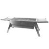 Heavy-Duty Stainless Steel Folding Charcoal BBQ Grill - Portable Outdoor Full Set