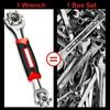 8 In 1 Torque Wrench Universal Ratchet Spline Multifunctional Wrench 360 Degree Bolts Sleeve Hand Tool for Car Socket Wrench Set