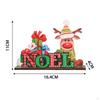 Christmas Wooden Desktop Ornament Decoration Ornaments for Holiday House