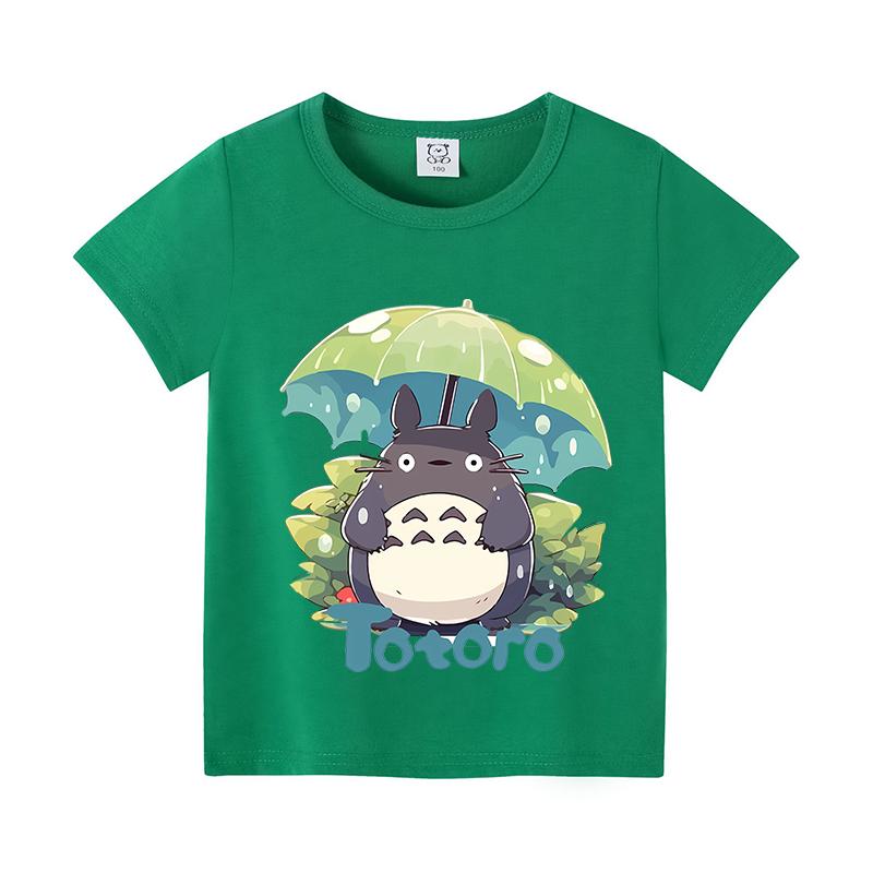 Koszulka dziecięca Totoro Dziewczynka Chłopiec Bawełna Krótki rękaw Anime Kreskówka Koszulki Moda Okrągły dekolt Koszulka Dzieci Urocze Letnie ubrania Nowe
