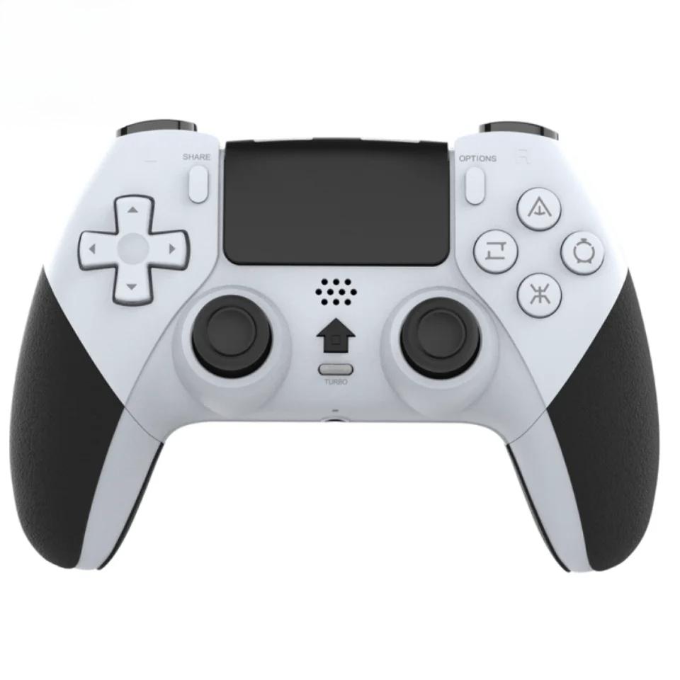 Wireless Gamepad Controller for PS4 with Motorized Vibration Body Sensing 6-Axis Continuous Firing Function белый