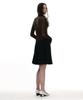 Partimento Woman Belted Pleated Skirt_Navy
