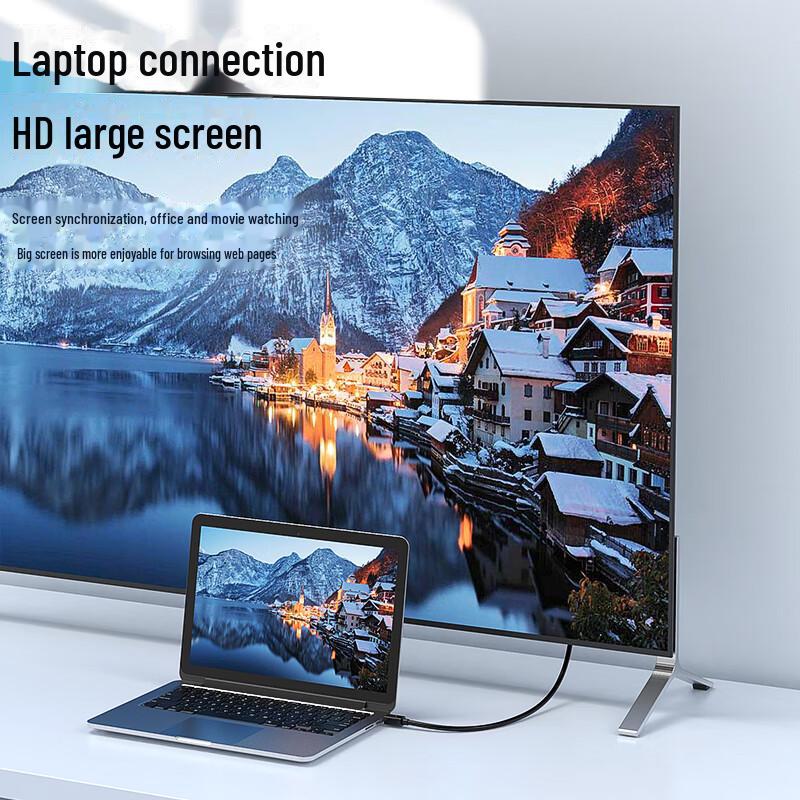 Biaz Active MiniDP to HDMI 2.0 Cable, 4K 60Hz HDR, DP Lightning Interface ZH153