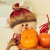Rattan Candy Storage Basket Snowman Elk Easter Rattan  Basket Christmas Candy Basket  Christmas