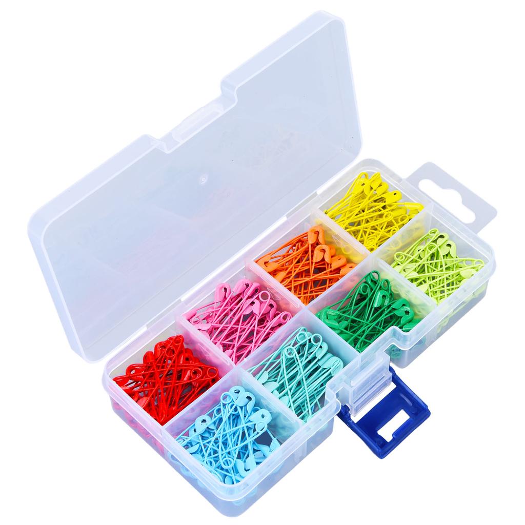 240Pcs Colorful Safety Pins 32mm Stainless Steel Safety Pins Mini DIY Sewing Quilting Tools