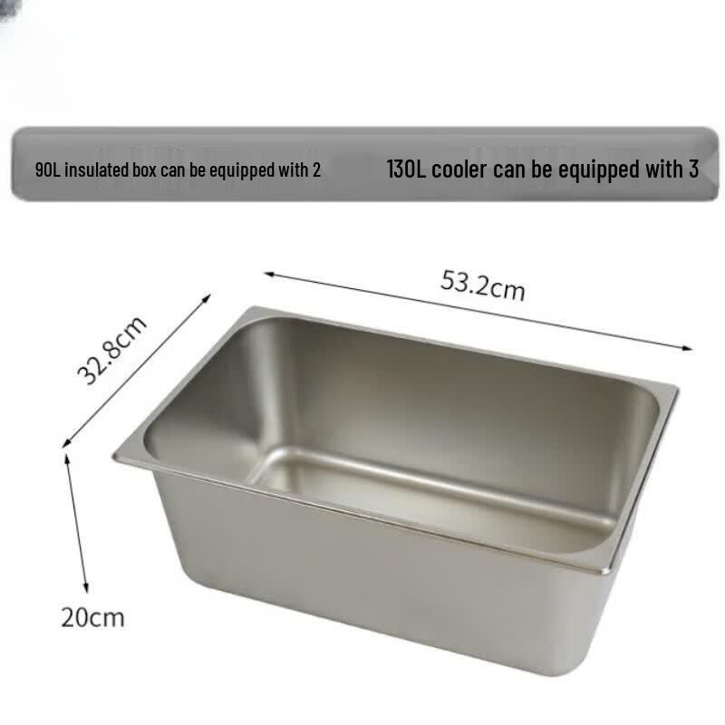 HCNRC Food-Grade Stainless Steel Serving Tray