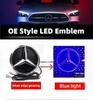 CEO1 For Benz AMG Star Emblem to Front Grille for for Mercedes Benz W205 W212 W213 W204 W166 CLA W253 GLK Car White Blue and LED Illu