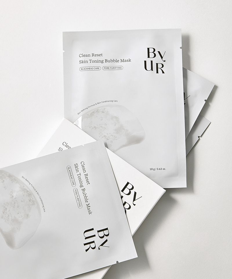Clean Reset Skin Toning Bubble Mask (4 Sheets)